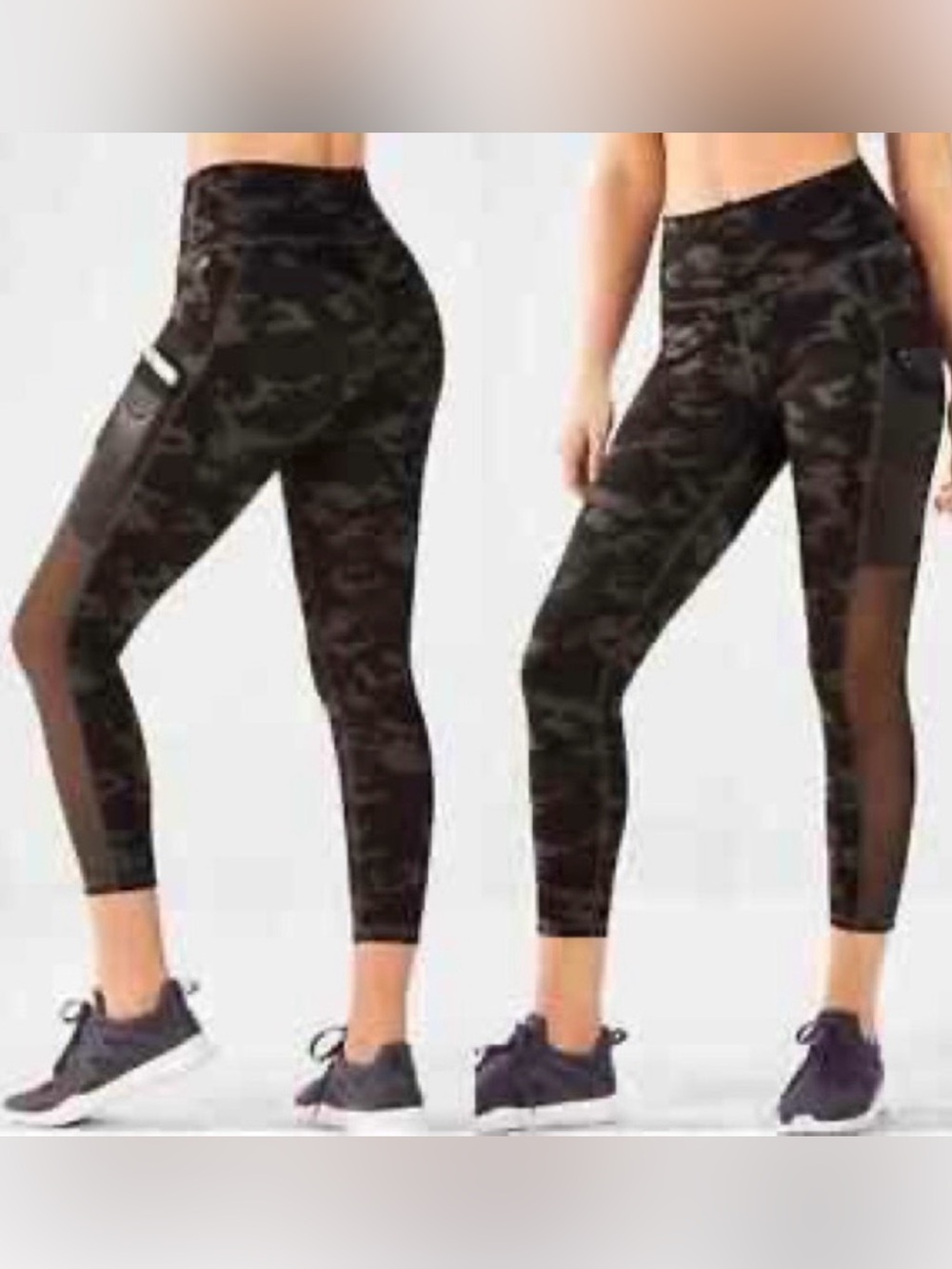 Fabletics Powerhold Mila Camo Capri Leggings (Small)